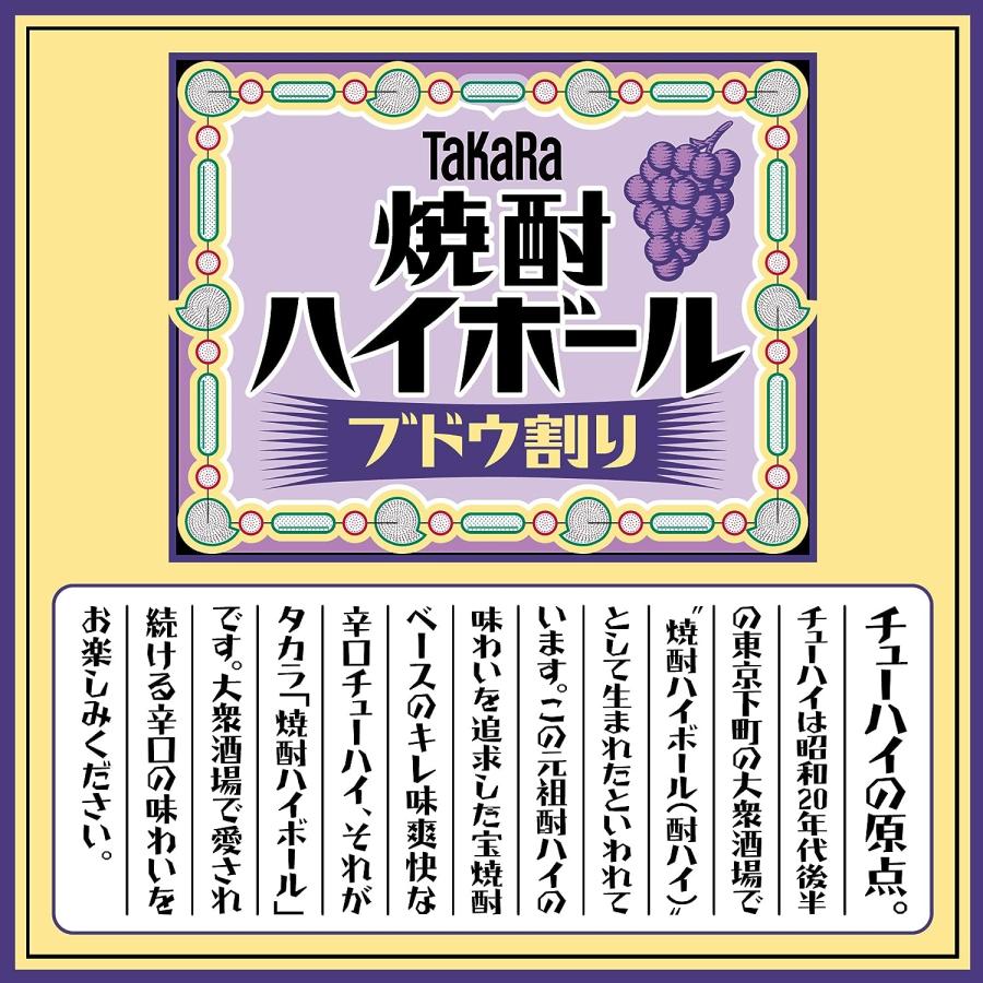 タカラ 焼酎ハイボールブドウ割り 500缶 1ケース24本入り 宝酒造