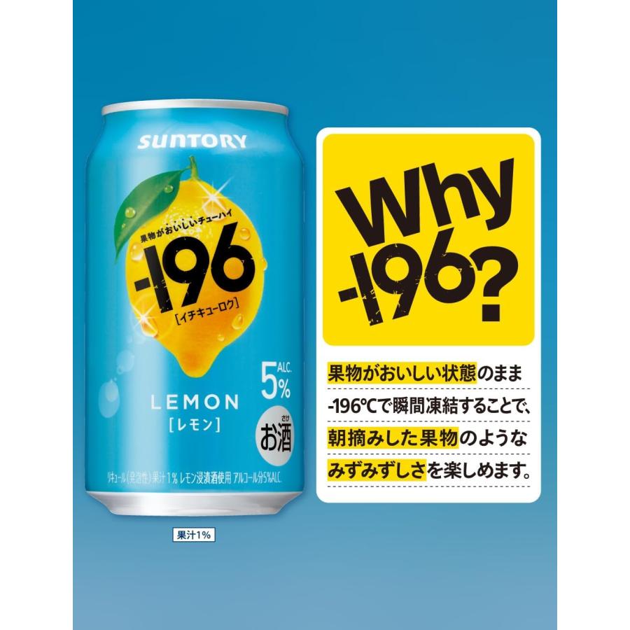 ー196 サントリー -196＜レモン＞ 350缶 1ケース24本入り