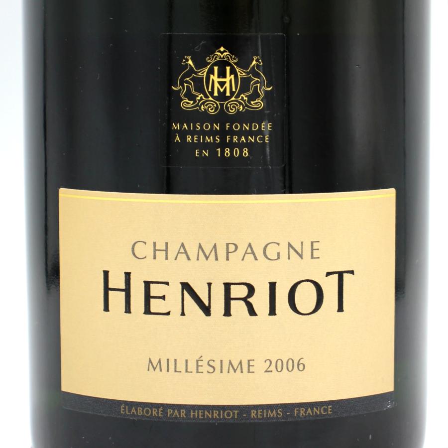 全国配送可能　アンリオ シャンパン ブリュット ミレジメ 2006 シャンパン 12% 750ml 箱無し (HENRIOT Brut Millesime 2006)_2