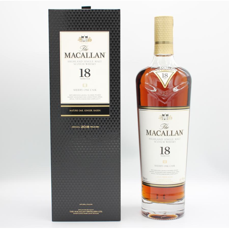 【新品】ザ.マッカラン18年シェリーオーク2018リリース （ケース付） ザ・マッカラン シェリーオーク 全国配送可能 ザ・マッカラン18年