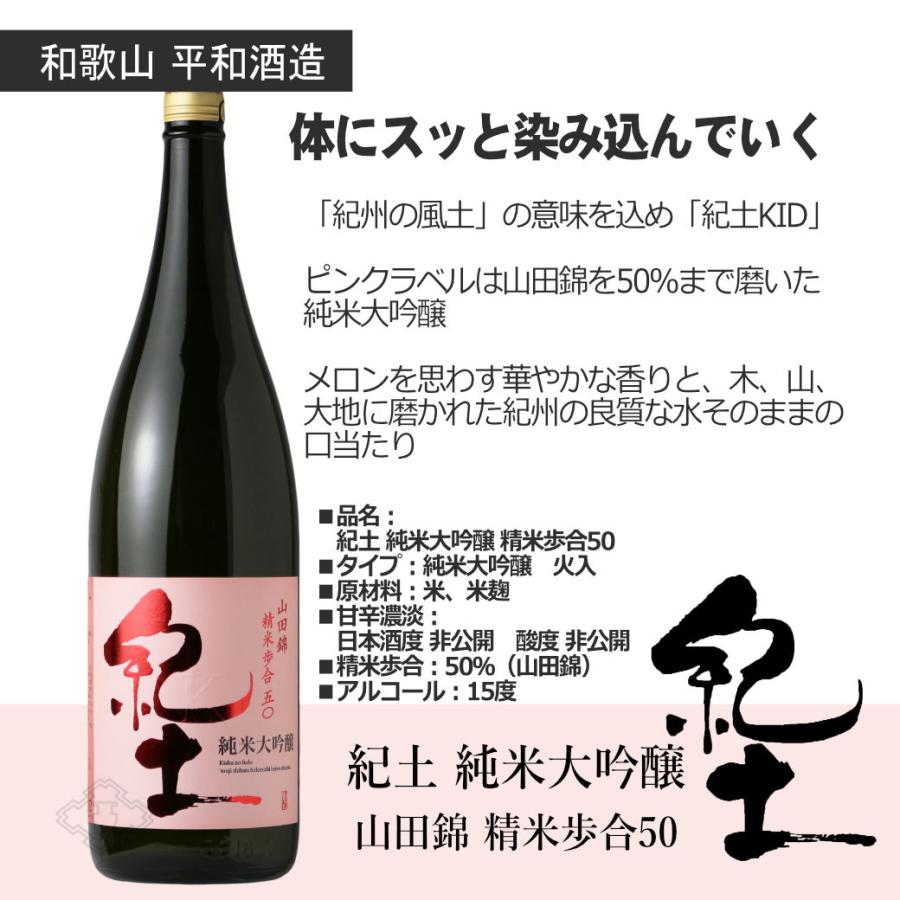 紀土 純米大吟醸酒 1800ml 2本セット 紀土 リッチな晩酌セット 1800ml×2本（日本酒 平和酒造 純米吟醸 純米