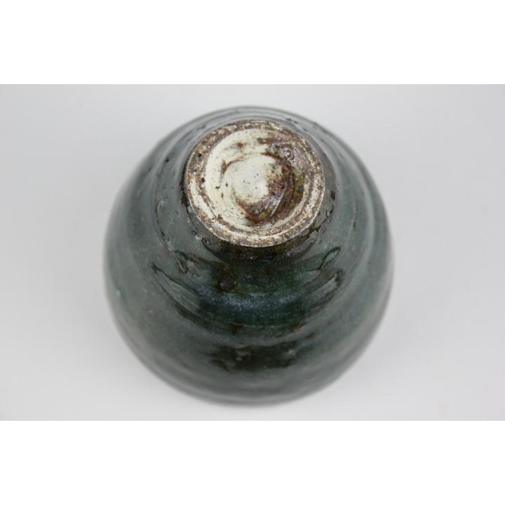 酒器 越前焼 実生窯 新藤聡子作 酒呑み茶碗 青1 : 越前福井の地酒 やま