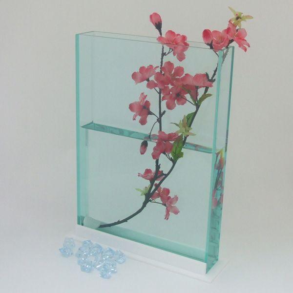 花瓶　フラワーベース　薄型　アクリルガラス