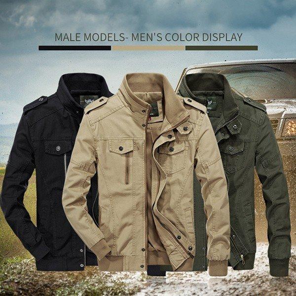 ジャケット メンズ 長袖 春秋冬 アウター コーチジャケット ミリタリージャケット フライトジャケット 無地 春コート ジャンパー