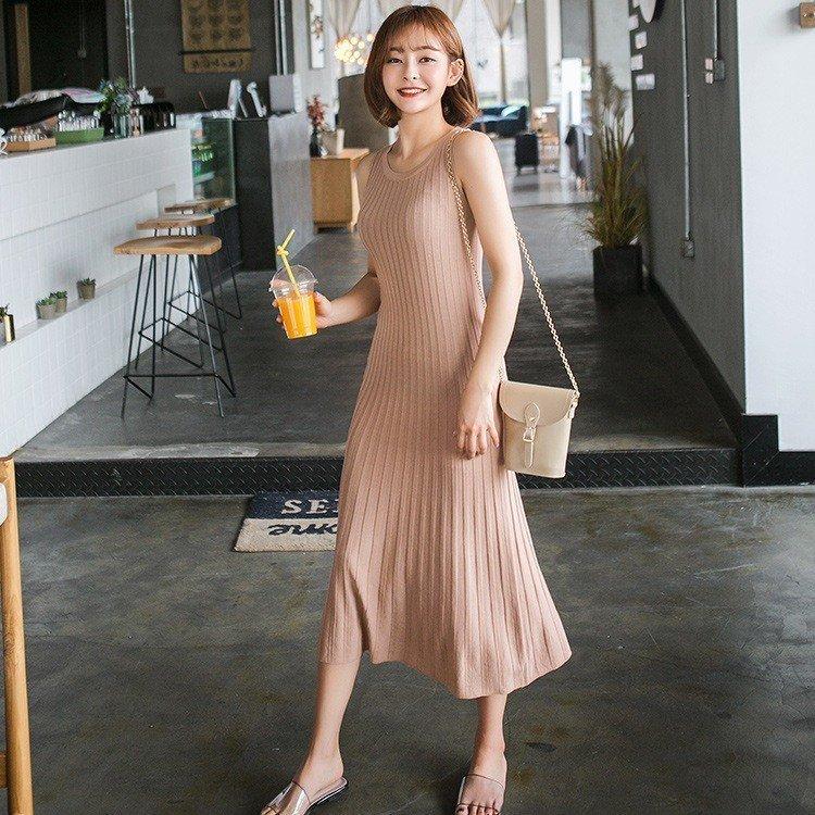 レディース ニットワンピース メリヤス ノースリープ 膝丈 秋冬 パーカー プリーツ タイトスカート オフィス カシュクール 無地 ワンピース 上品 大人 通勤 高品質の激安