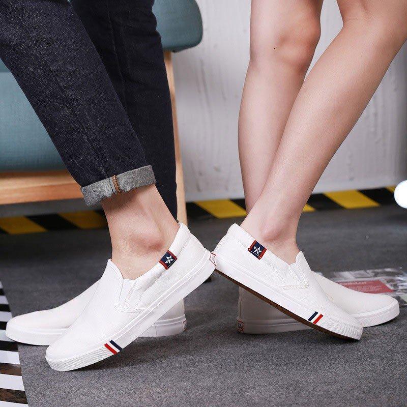 カップル ペア ペアルック ペアお揃い 靴 カップル靴 スニーカー メンズ レディース ズック スリッポン ローカットフラットシューズ シューズ 定 Fy Sakidori 通販 Yahoo ショッピング