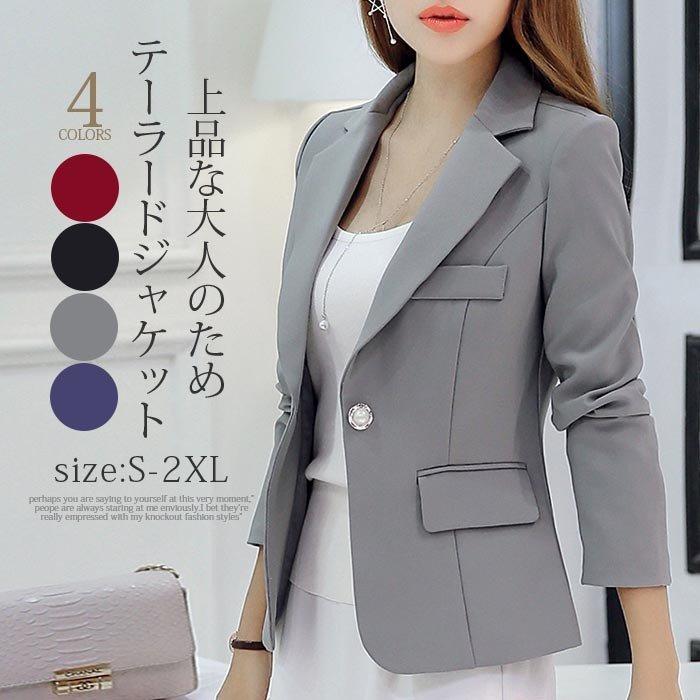 テーラードジャケット レディース スーツ 春 コート トップス 長袖 スーツジャケット アウター 着痩せ お洒落 通勤 Ol ビジネス セレモニー 30代 40代 上品 Ll Bf Sakidori 通販 Yahoo ショッピング