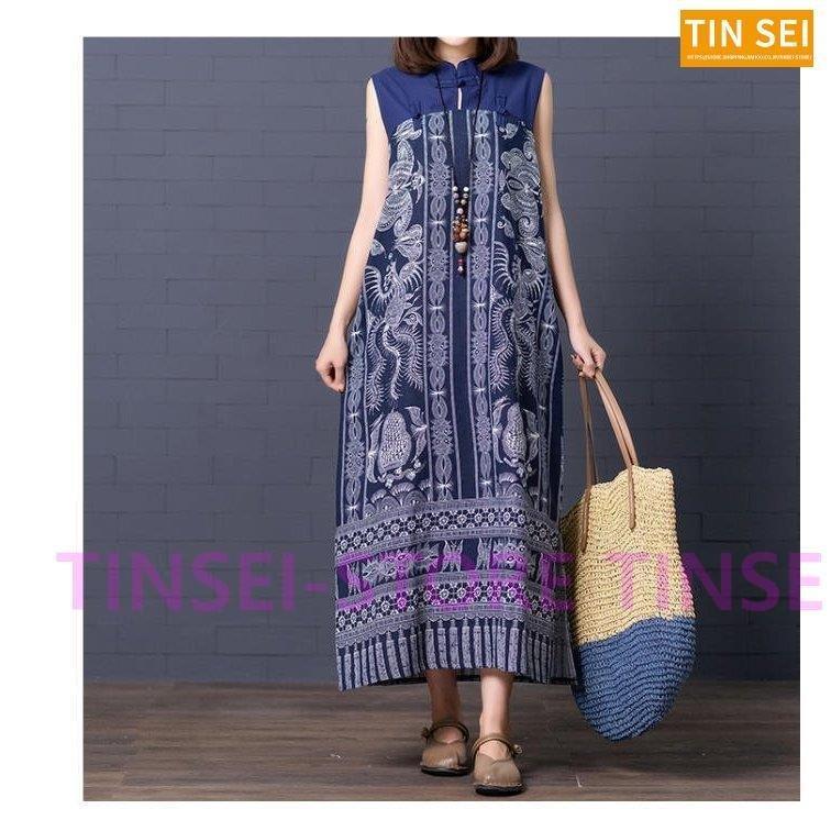 限定品 エスニック 切り替え ノースリーブ マキシワンピ リネン調 ワンピース ロングワンピ 夏 春服 春夏 レディース春 スリット マキシ丈 ワンピ ワンピース サイズ M Www We Job Com