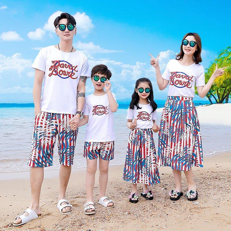 親子お揃い ペアルック 2点 セット 親子服 キッズ 大人 Tシャツ 海水パンツ ワンピース子供服 夏ｔシャツ 旅行 メンズ レディース Tシャツ ペアルック Tシャツ Qtzwj8fvig レディースファッション Haberl Bau De