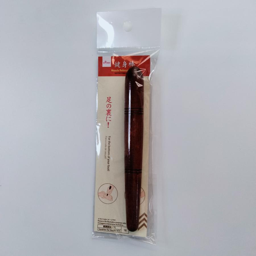 健身棒 イジュ 天然木 木製 マッサージ 自然素材 ナチュラルグッズ