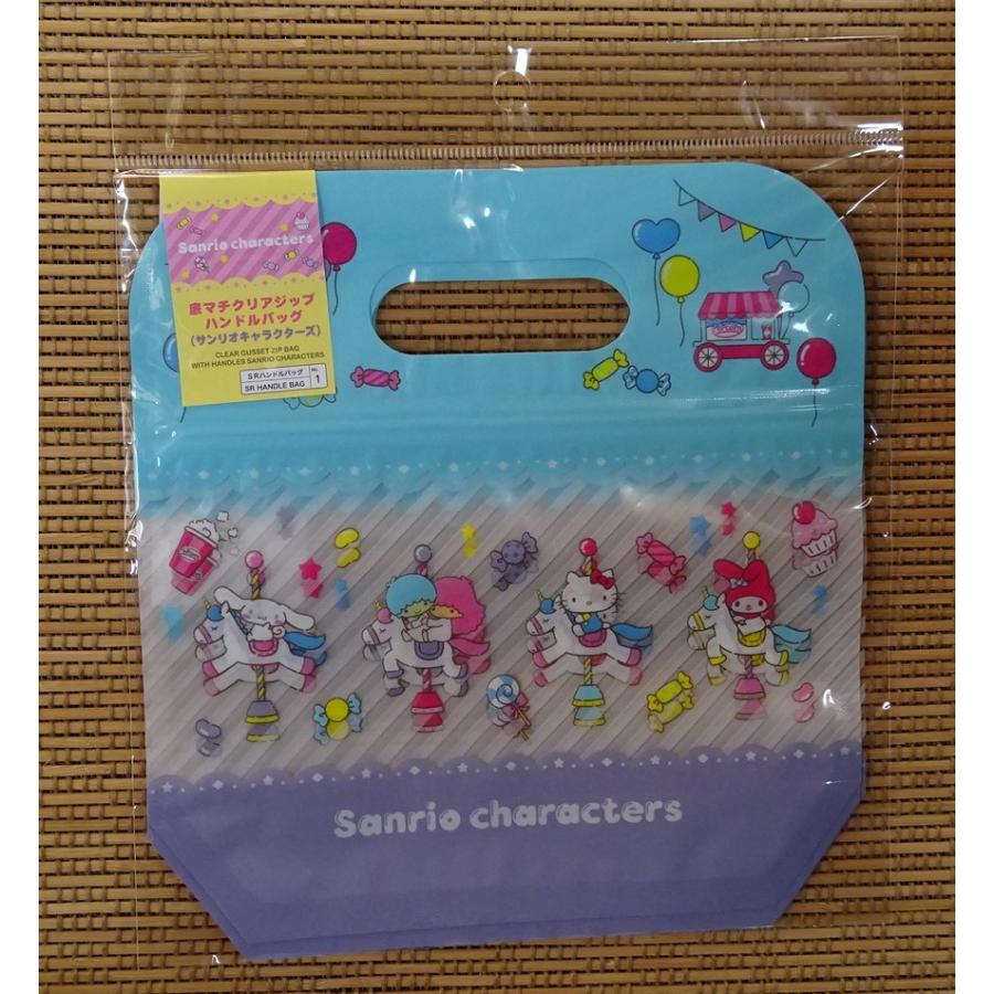 sanrio（サンリオ） サンリオキャラクターズ 底マチクリアジップ