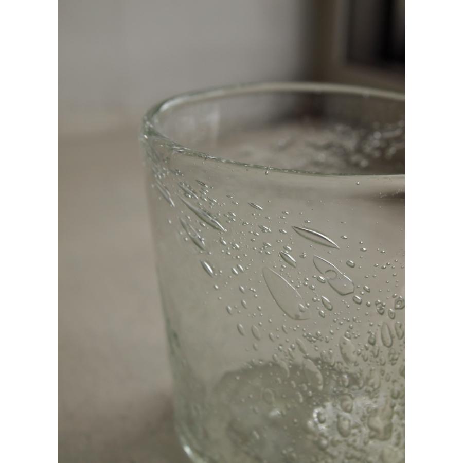 気泡たっぷり！金エンボス入りペロペロガラスカップ◇古ガラス◇和硝子◇和ガラス 気泡たっぷり！金エンボス入りペロペロガラスカップ◇古ガラス