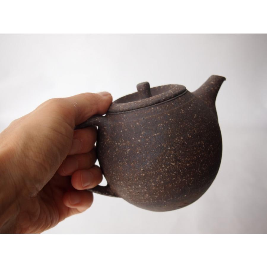 美術品・アンティーク・コレクション 作家 陶芸作家 焼き〆 急須 取手