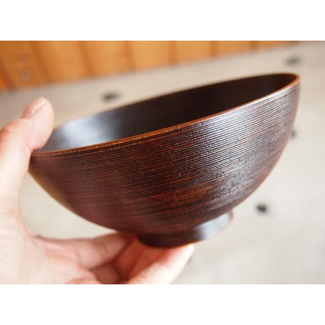 漆工房大島コットン楽椀朱2客 大島工房コットン楽椀16cm、薄くて軽い漆の丼 : ロブ・ノール