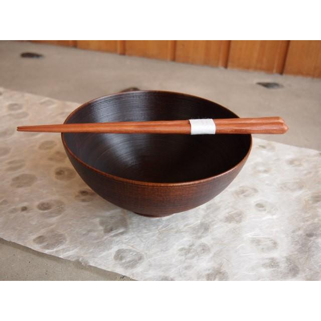 大島工房コットン楽椀16cm、薄くて軽い漆の丼 : ロブ・ノール