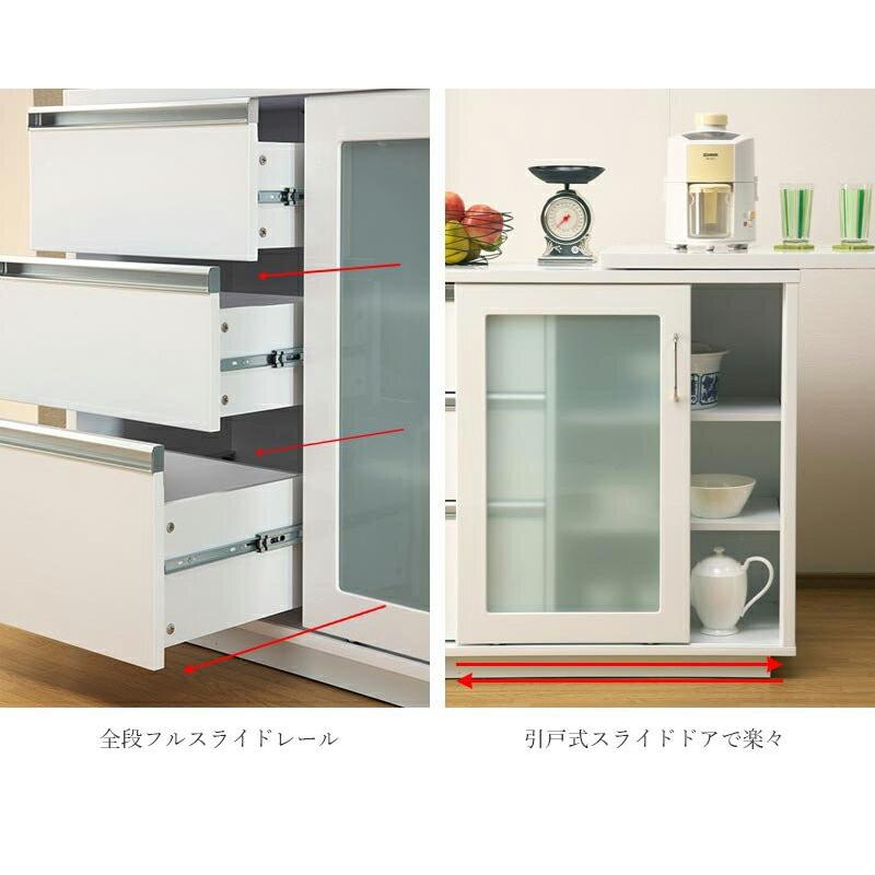 食器棚 キッチン収納 伸長式カウンター 1cm ホワイト ブラウン Km Miz Mt Web限定 Sakodaオンラインストア 通販 Yahoo ショッピング