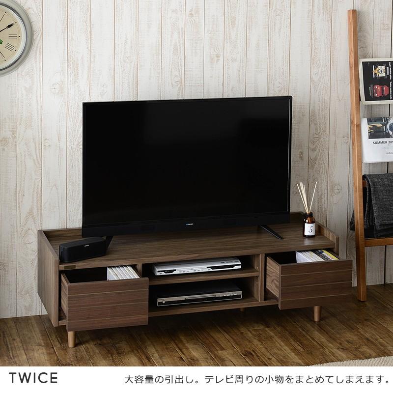 トワイス TWICE 120cm幅 テレビ台 ローボード 木製 引き出し 収納 コード コード穴 北欧 モダン リビング オシャレ デザイン 寝室 TW37-120L SSMT｜sakoda｜10