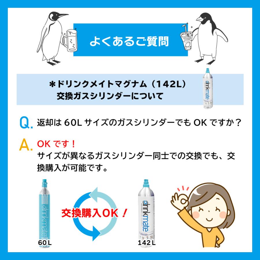 drinkmate ドリンクメイト 交換ガスシリンダー DRM0036 6本セット