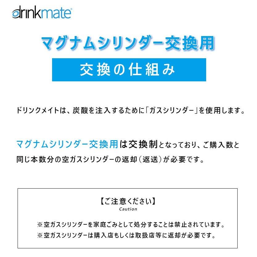 ドリンクメイトマグナムシリンダー グランドセット 142L 新品 drinkmate ドリンクメイト マグナム 交換 ガスシリンダー 2本セット