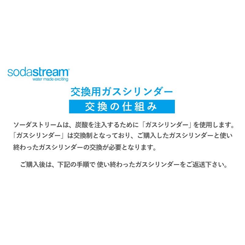 ソーダストリーム ガス 交換用 ガスシリンダー 60L sodastream 交換 ガスシリンダー SSG0102 ガス交換  KZ TS｜sakoda｜02