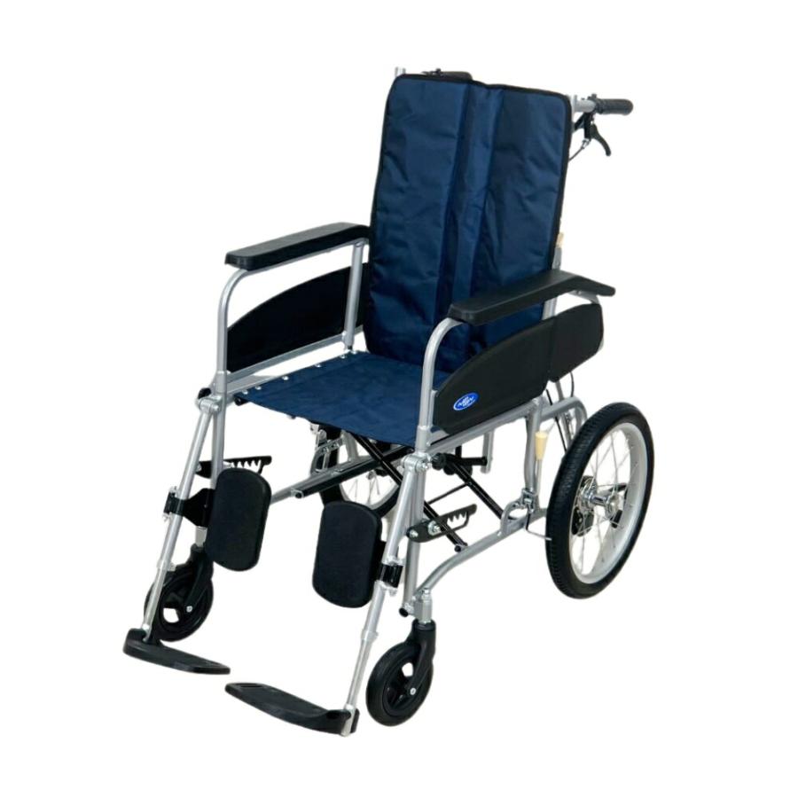 車椅子 介助用 軽量 【日進医療器 NEO-4α】車いす 車イス ノーパンク