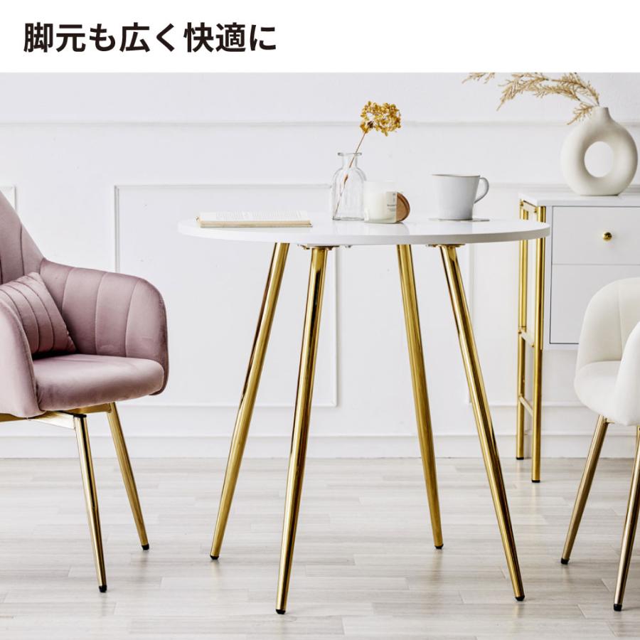 丸テーブル [幅100] 北欧 白色 モダンデコ 美品 送料込 インテリア MODERN DECO（モダンデコ） ダイニングテーブル 丸テーブル 丸