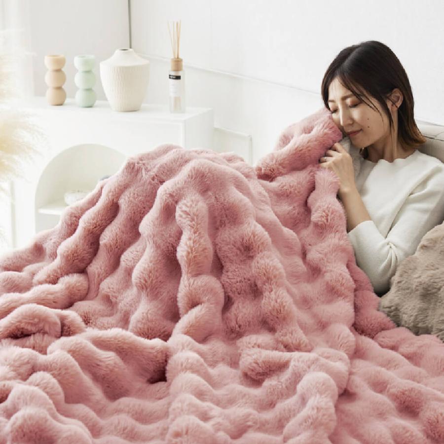 NERUS MELTY BLANKET ふわとろ毛布 セミダブル ASHEL x NERUS コラボ限定カラー【セミダブル】とろ毛布 もこもこ収納