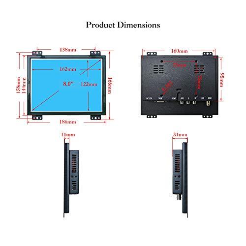 iChawk K 080 MT-SXRL 2/8´´インチ1024 x 768 4:3 HDMI VGA USB Power