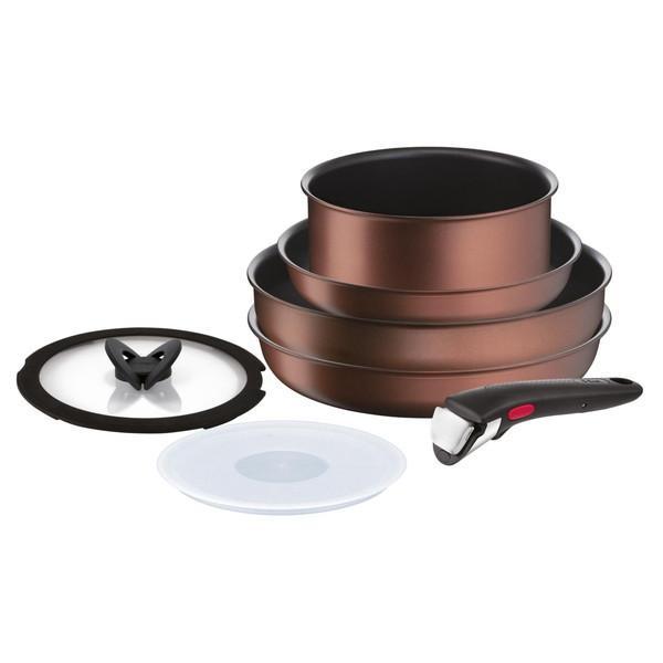 インジニオ・ネオ T-fal フライパンセット IHモカ 7点セット