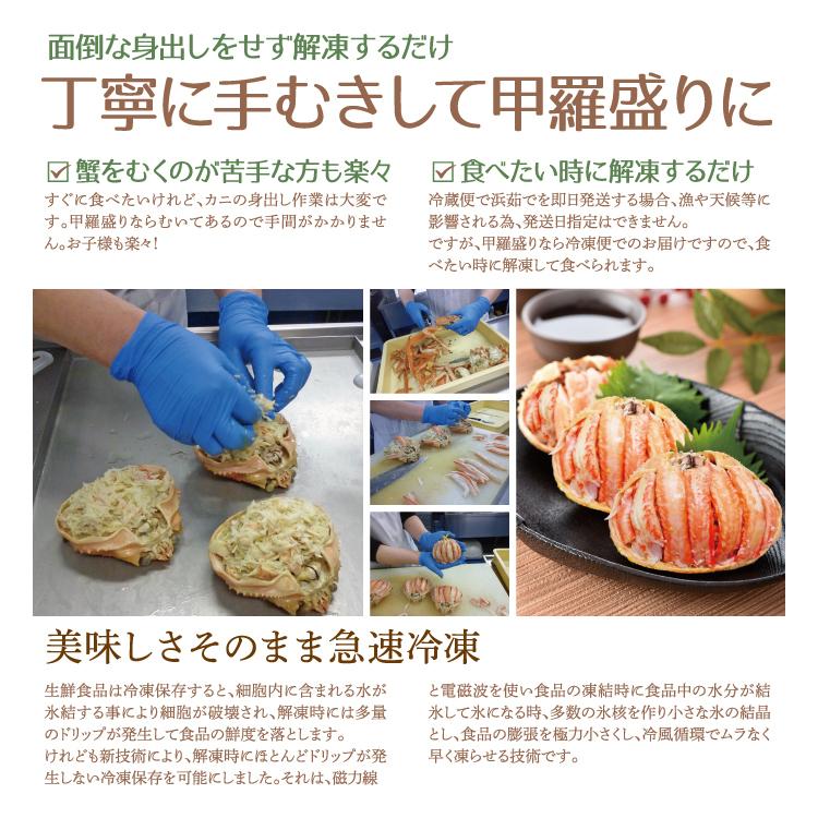 セイコガニ 香箱蟹 福井県産 山陰産 甲羅盛り せいこ蟹 数量限定 5個セット カニ面にも【冷凍便】|sakudaya|07