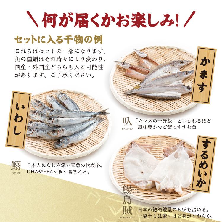 干物セット 訳あり4種類 合計1kg 以上 保存料不使用 冷凍便 送料無料 母の日 父の日｜sakudaya｜05