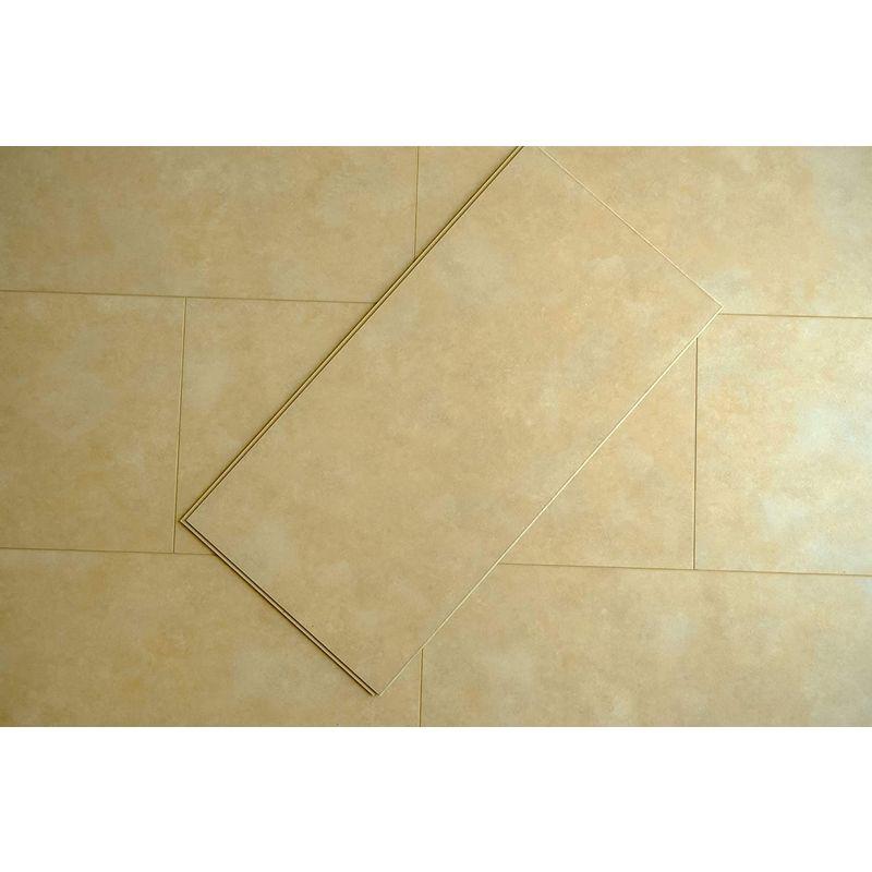 STONE　FLOOR　フロアタイル　はめ込み置くだけ　床暖房対応　DIY　防水　耐久性　606×303×6.5　接着剤不要　低コスト　防音