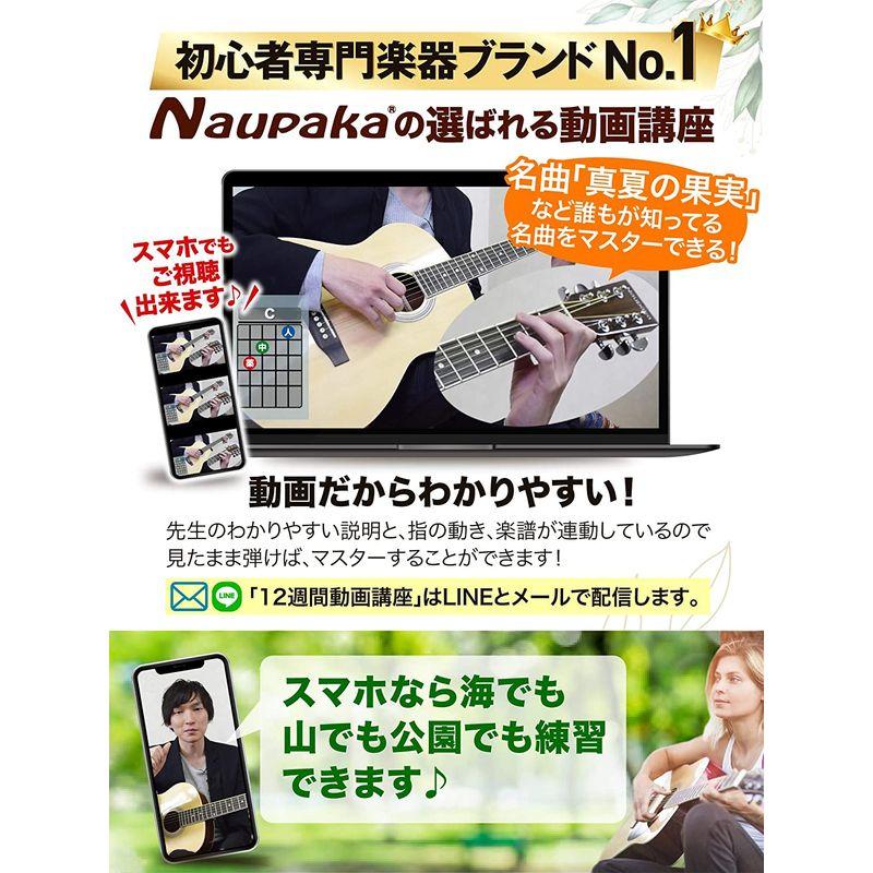 Naupaka アコースティックギター 初心者 セット びっくりするほど上手になる12週間動画講座ギター編つき フォークギター バッグ スト バッグ アコースティックギター 初心者 セット びっくりするほど上手になる12週間動画講座ギター編つき フォークギター スト