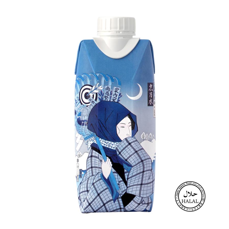 京乃水シリーズ 第四弾 清流咲良酉のまち（せいりゅうさくらとりのまち）ミネラルウォーター　紙容器　３３０ml　１８本入　京乃水シリーズ | 