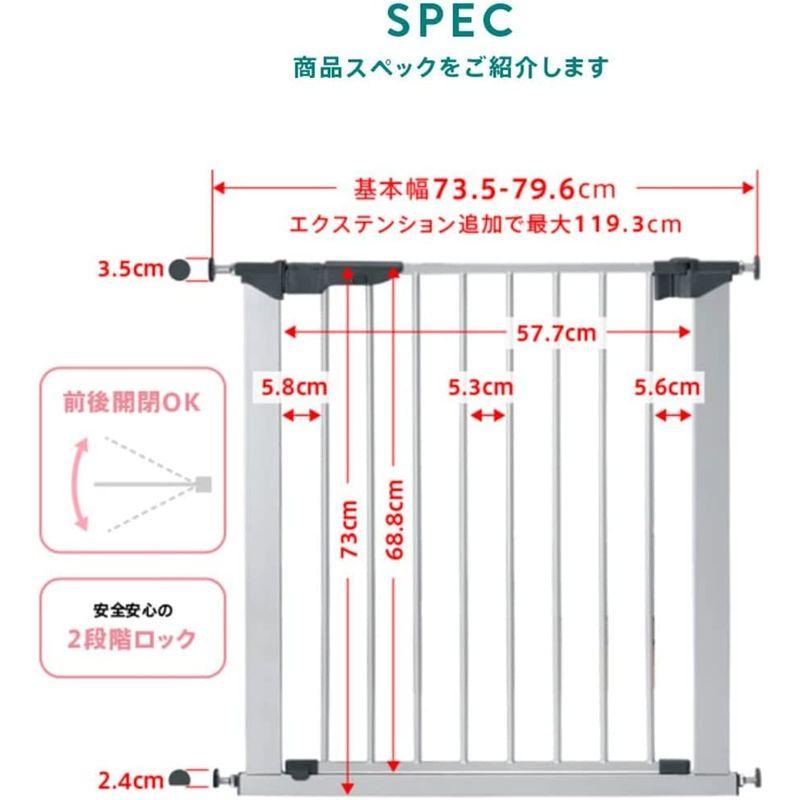 ベビーダン ベビーゲート ペットゲート ベビーフェンス プレミア Premier 白 ワイド 階段 突っ張り 柵 北欧 シンプル おしゃれ ベビーゲート プレミア ペットゲート ベビーフェンス Premier 白 ワイド 階段 突っ張り 柵 北欧 シンプル おしゃれ
