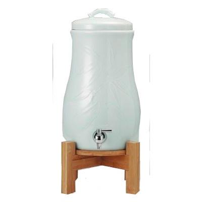 完売品　セラミック製陶器浄水器 百年のしずく 青磁笹 3L 美品 防災・日常用 セラミック浄水器 百年のしずく 青磁笹 [3リットルタイプ] : 桜堂