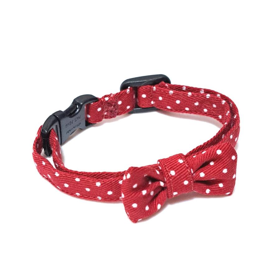 赤ドット、わんちゃん猫ちゃん用首輪 赤ドットわんちゃん猫ちゃん用首輪