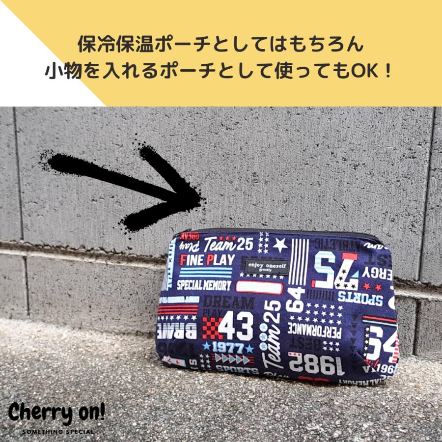 ちょこっとお出かけに便利 保冷保温 ファスナーポーチ ジュース 飴
