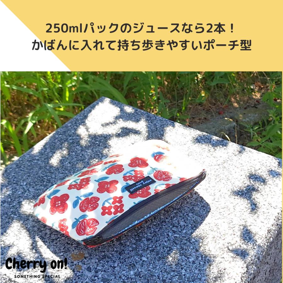 ちょこっとお出かけに便利 保冷保温 ファスナーポーチ ジュース 飴
