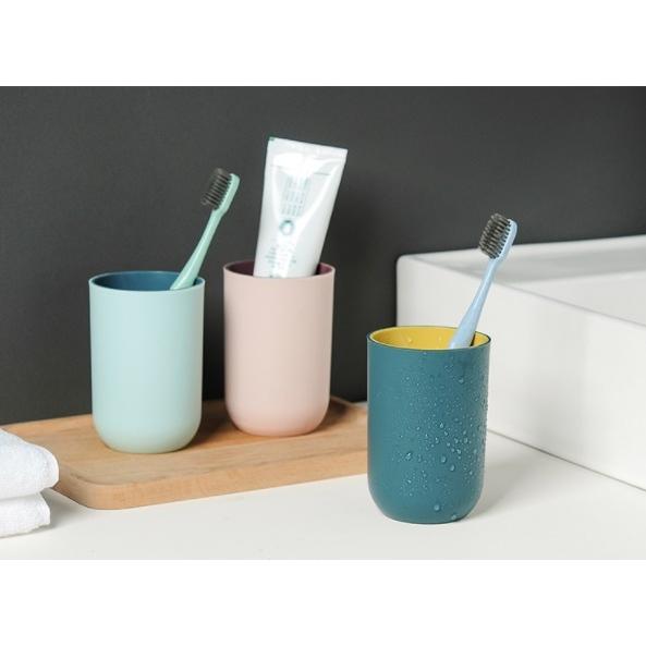 歯磨きコップ おしゃれ シンプル ころんとフォルム 北欧風デザイン ネイビー ピンク グレー ブルー プラスチックカップ 手触りがいい なめらか 新生活 おそろい Cherry On 通販 Yahoo ショッピング