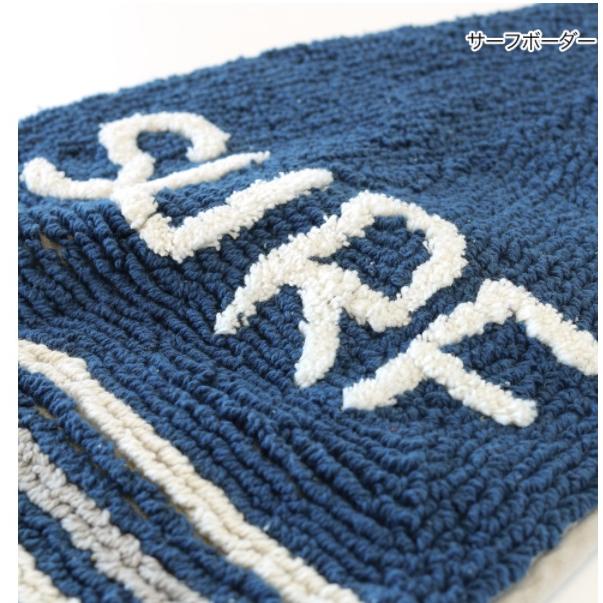 サーフボード 玄関マット おしゃれ 西海岸 SURF ネイビー アロハ