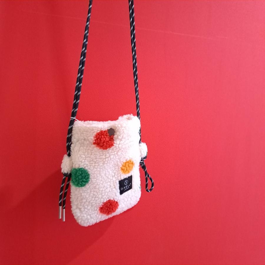 モコモコ ショルダーバッグ 軽量 おしゃれ レオパード ドット ヒョウ柄