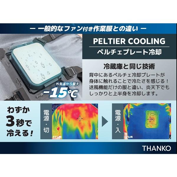 THANKO 2個販売・1年保証 サンコー 冷蔵服2 男女兼用 春夏秋