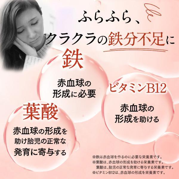 美めぐり習慣　ヘム鉄　2袋 さくらの森 ヘム鉄 鉄分 サプリ 葉酸 鉄 女性 妊婦 ビタミン 亜鉛 鉄分