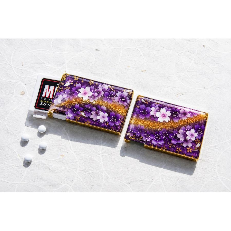 ペアMINTIAケース「宇」ミンティア フリスク 名入れ 職人 手作り ハンドメイド 送料無料 伝統工芸 桜 和モダン 和柄 和風 和雑貨 ギフト プレゼント_12