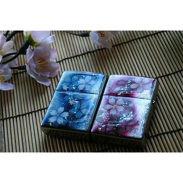 【桜色】ペアzippo「羅」 匠の技！桜色限定ジッポ！職人の手作り！和柄オリジナル商品です！2商品購入で送料無料！の画像