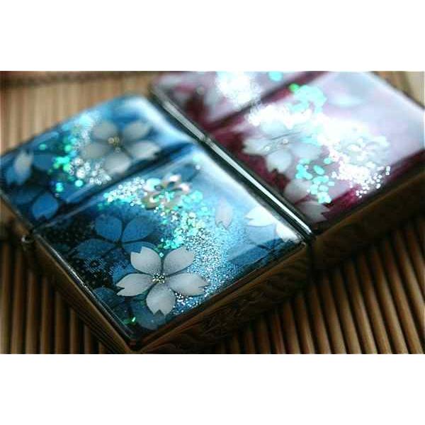 【桜色】ペアzippo「利」 匠の技！桜色限定ジッポ！職人の手作り！和柄オリジナル商品です！2商品購入で送料無料！の画像
