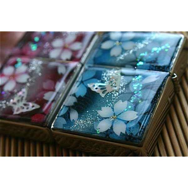 【桜色】ペアzippo「世」 匠の技！桜色限定ジッポ！職人の手作り！和柄オリジナル商品です！2商品購入で送料無料！の画像