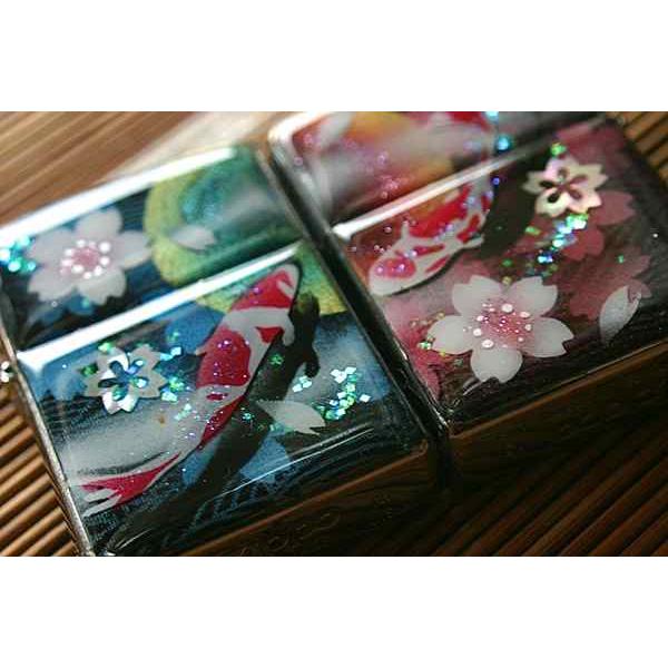 【桜色】ペアzippo「絵」 匠の技！桜色限定ジッポ！職人の手作り！和柄オリジナル商品です！2商品購入で送料無料！の画像