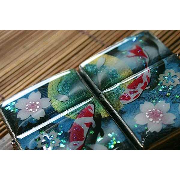 ペアzippo「緒」　匠の技！桜色限定ジッポ！職人の手作り！和柄オリジナル商品です！2商品購入で送料無料！